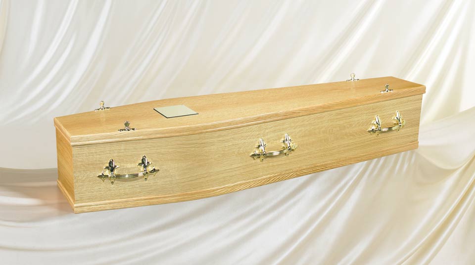 The Traditional Oak coffin The Traditional Oak coffin