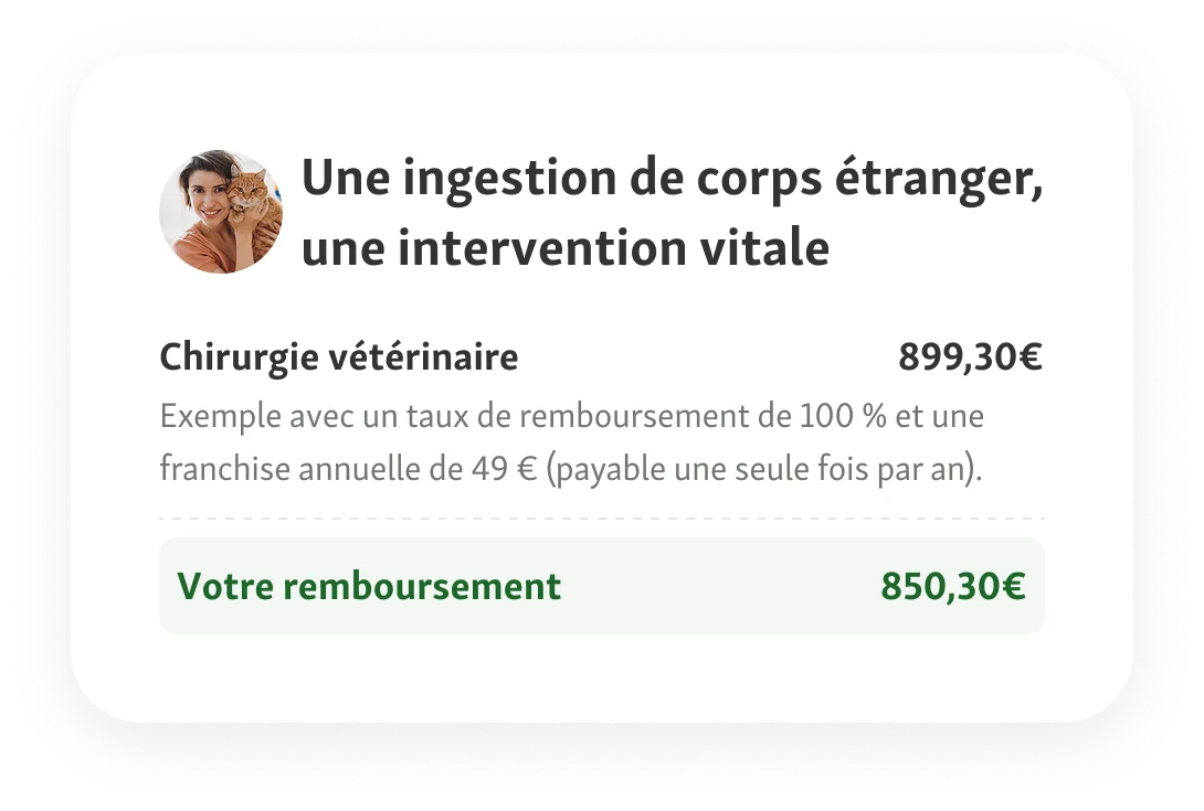 Une ingestion de corps étranger