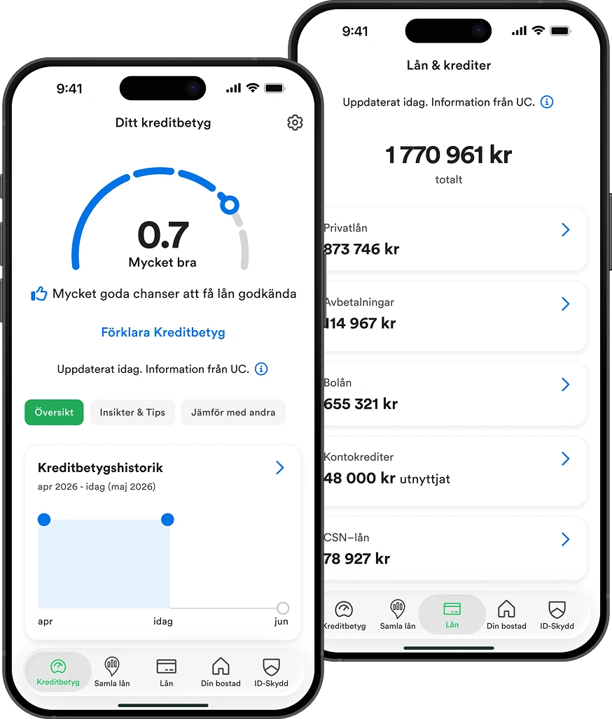 Mobile device with Kreddy app visible