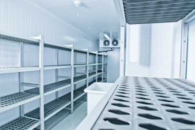 walk in refrigerator being monitored by IoT