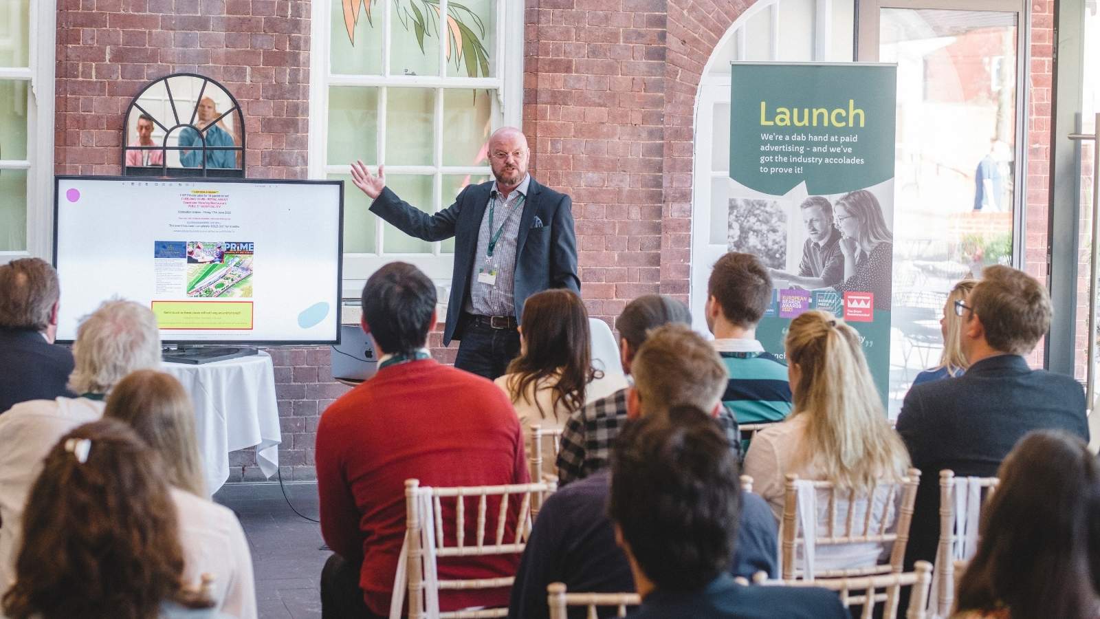 Jon Payne speaks to Exeter attendees