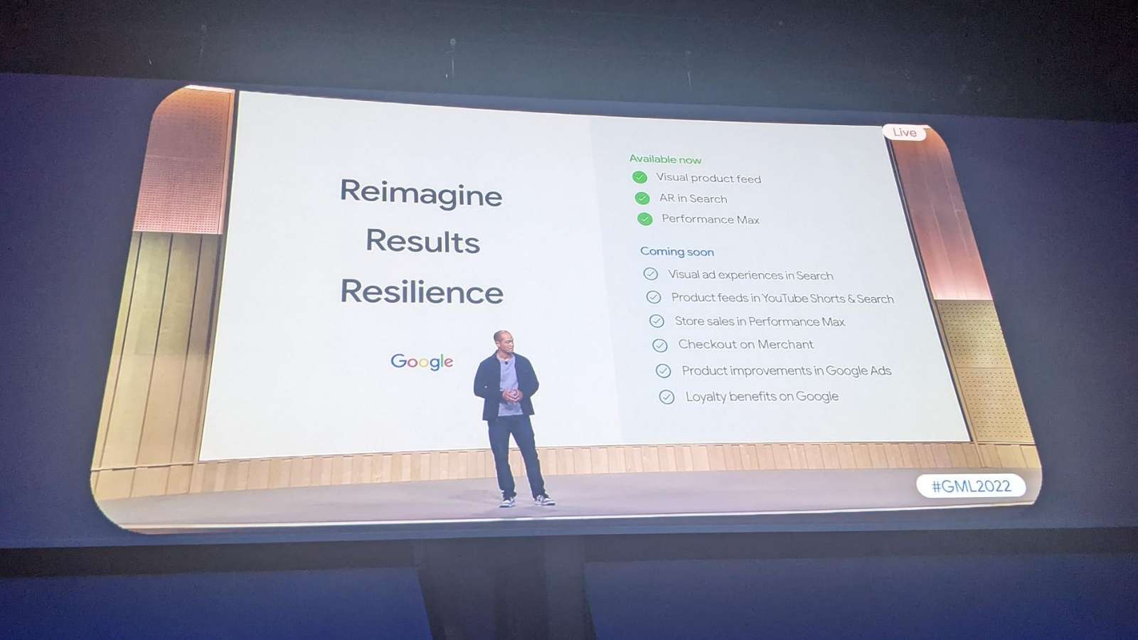 Google Marketing Live main stage