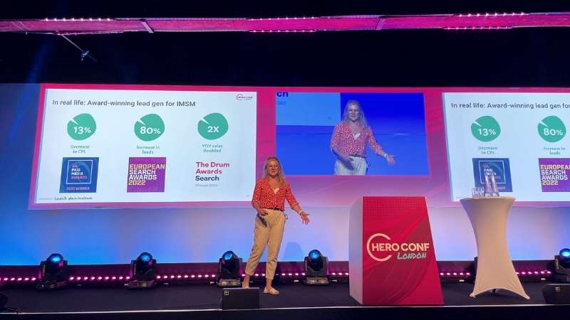 Harriet Barter of Launch speaks at HeroConf