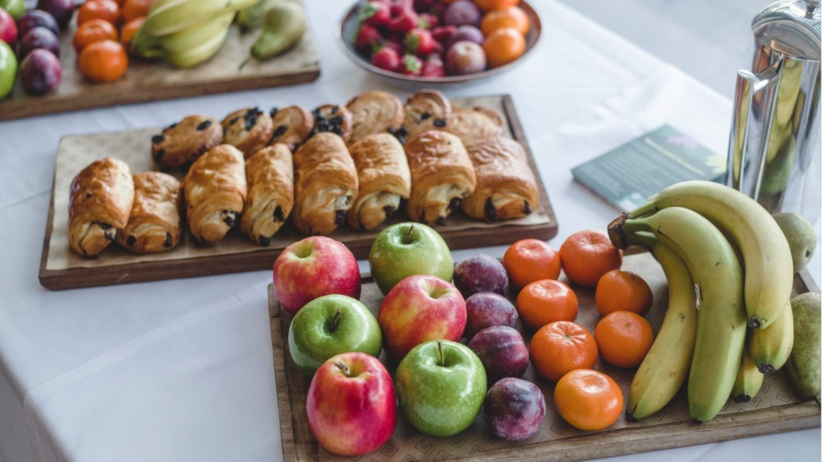 The breakfast spread at Exeter