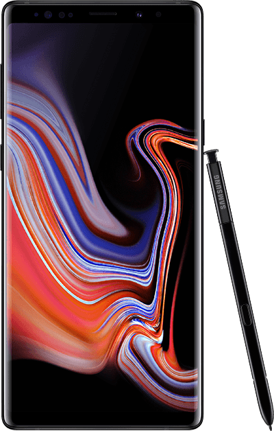 note9-svart-front-spen Samsung Galaxy Note9