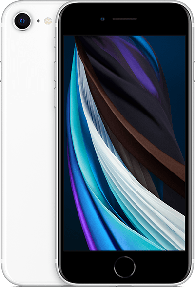iPhone SE White 2-up Apple iPhone SE 2020
