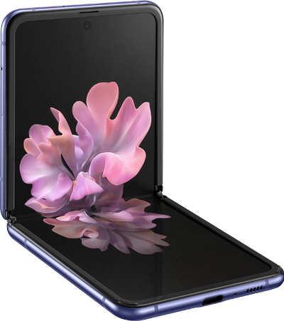 sm f700f galaxy z flip l30 table top purple mirror 191224 Samsung Galaxy Z Flip