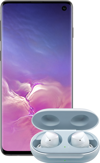 sm galaxyS10 preorder front black Samsung Galaxy S10