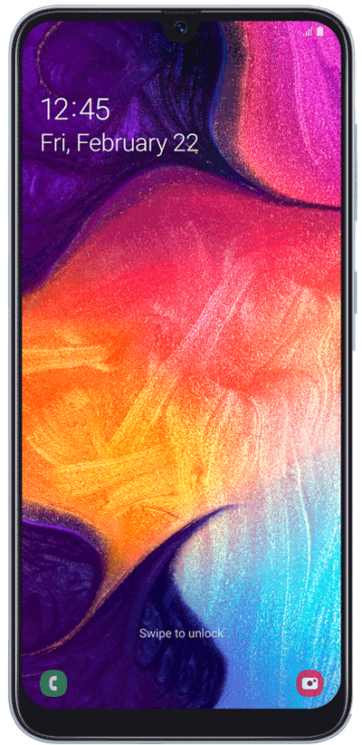 SM-A505 001 Front White Samsung Galaxy A50