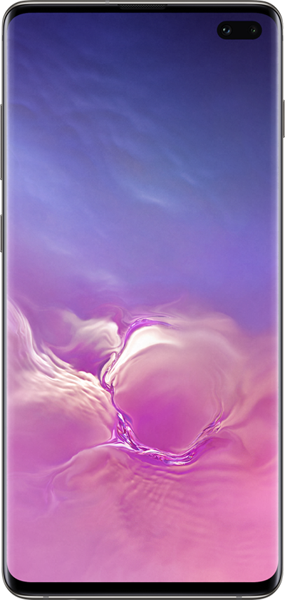 sm galaxyS10+ front black Samsung Galaxy S10+