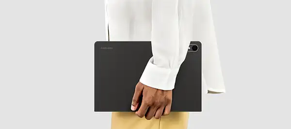 Galaxy Tab S11 Book Cover man holding