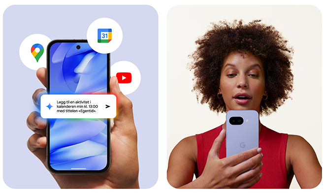 Gemini, innebygd AI-assistent i Pixel 9a