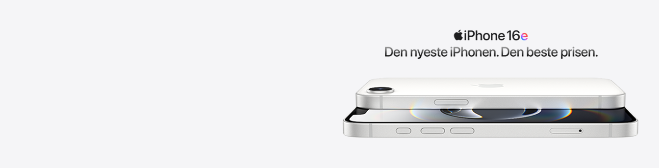 iPhone 16e. Den nyeste iPhonen. Den beste prisen.