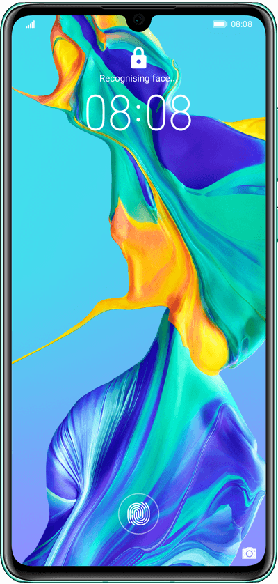p30-Aurora Front Unlock Huawei P30
