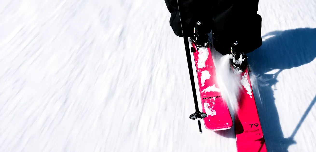 Skier on the new Faction Ski Dancer 79 SYS