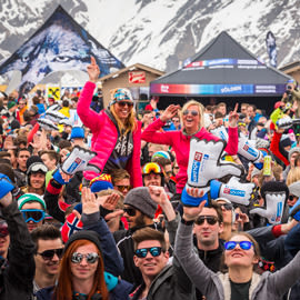 Party Crowd beim Electric Mountain Festival Sölden