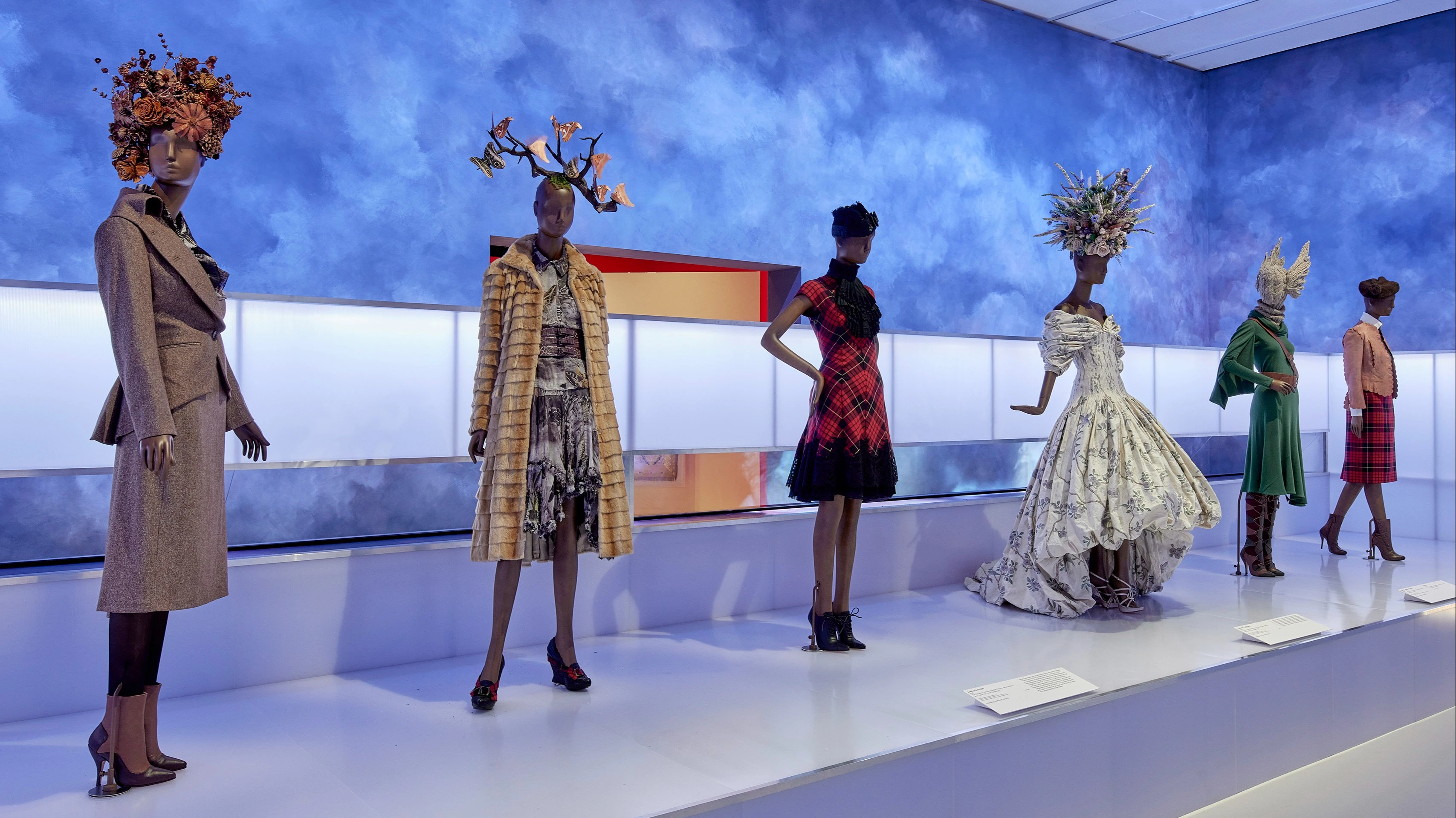 Installation view of Alexander McQueen: Mind, Mythos, Muse on display at NGV International from 11 December 2022 - 16 April 2023.
Photo: Tom Ross