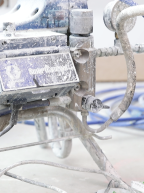 Close up of professional paint sprayer