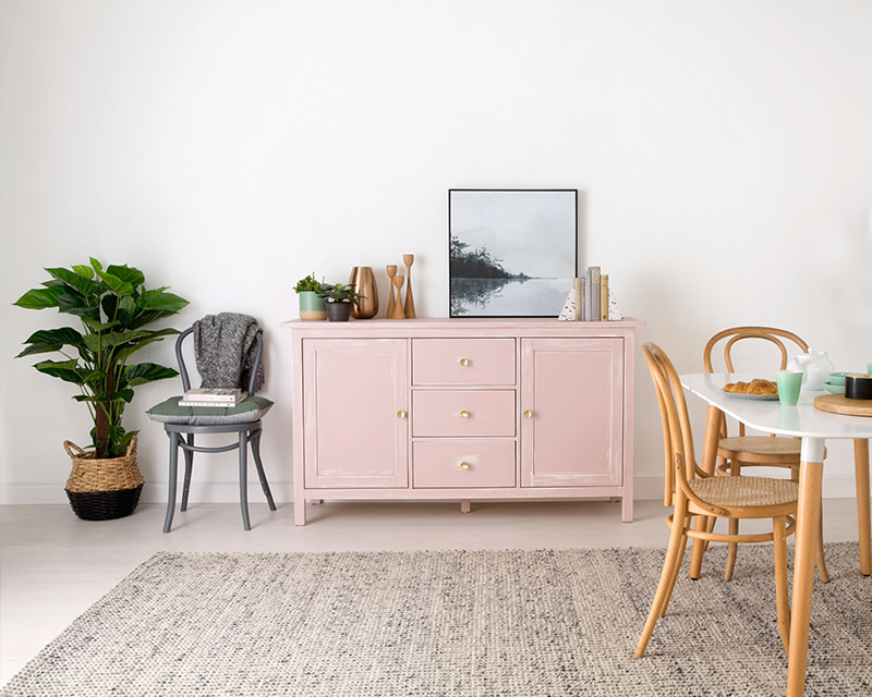 Dusty pale pink Chalk Paint mix  Upcycled furniture, Furniture, Sideboard  upcycle