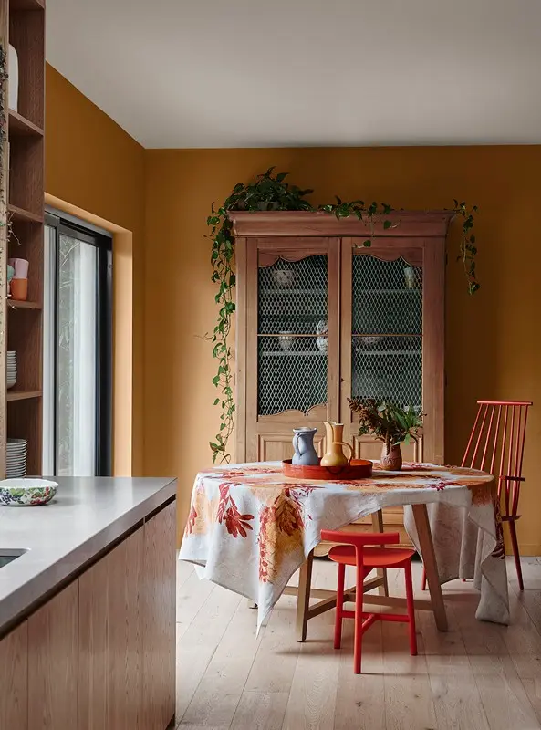Interior kitchen featuring kinship palette.