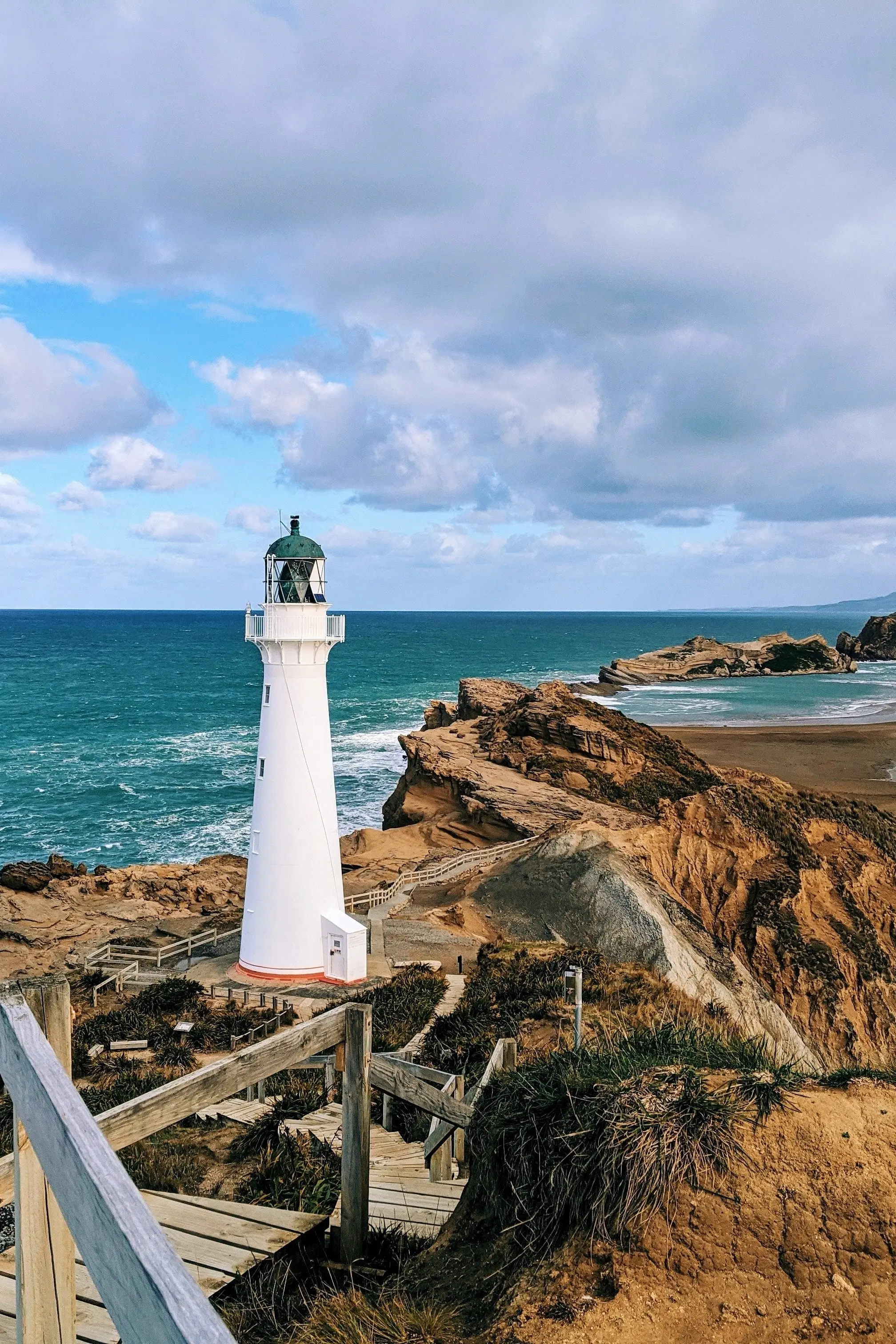 Lighthouse near beach