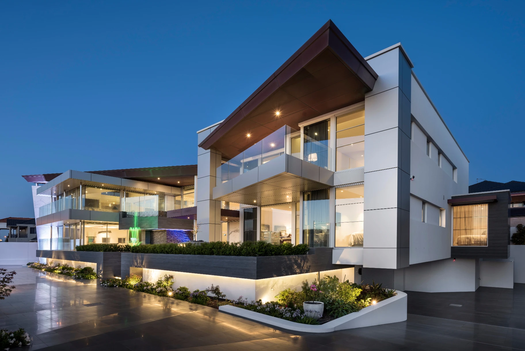 Modern angular mansion
