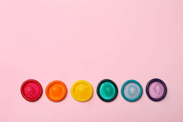 Rainbow condoms