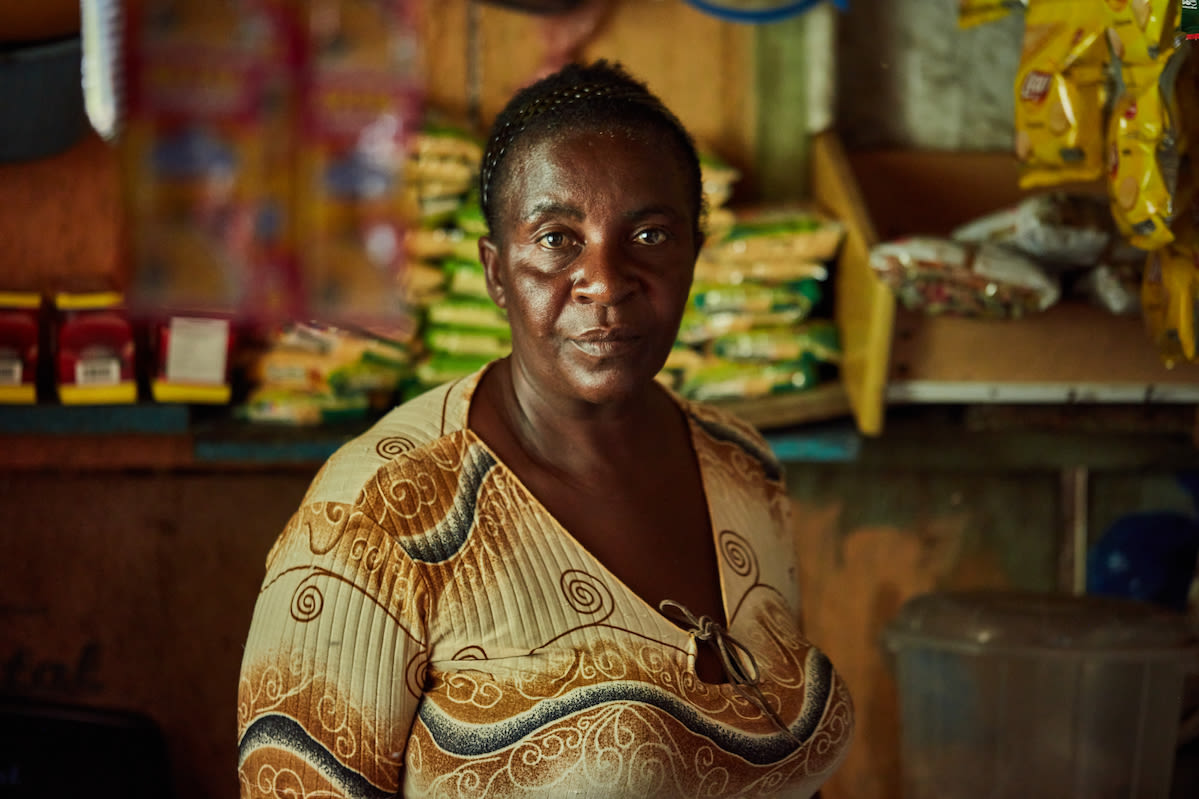 Saintemene, a Kiva borrower and Haitian refugee living in the Dominican Republic