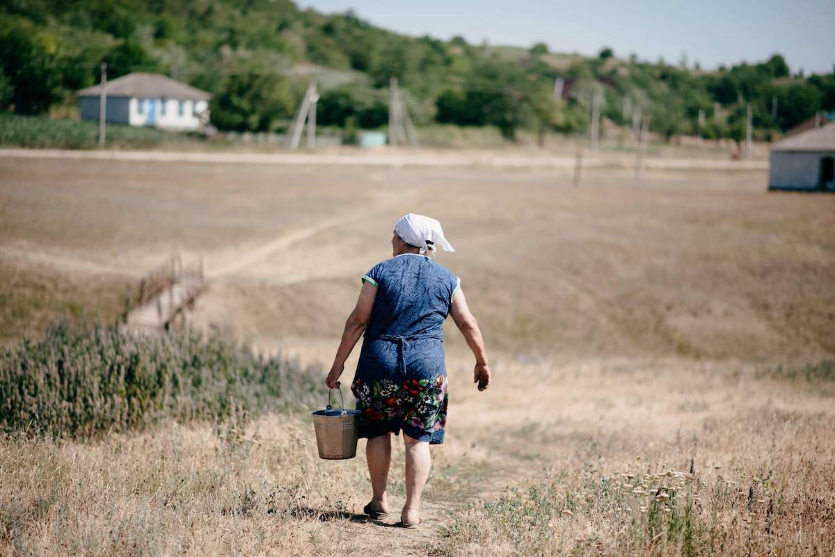 Tatiana, a farmer in Moldova, used her Kiva loan to help fund her autumn harvest activities.