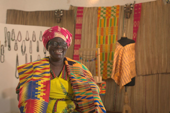 A Kiva loan helped her business boom: Now this Ghanaian artisan shares her traditional skills with others