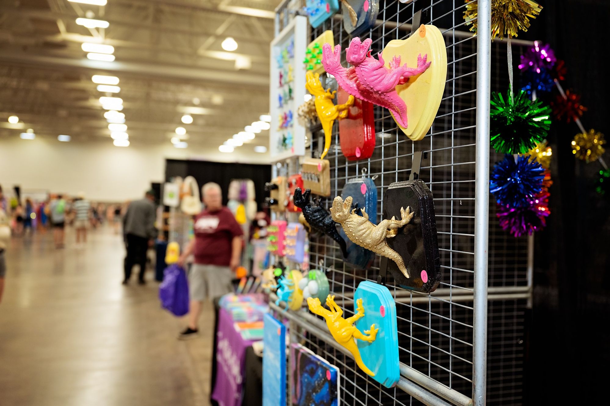 Items for sale at a booth during The Big Gay Market