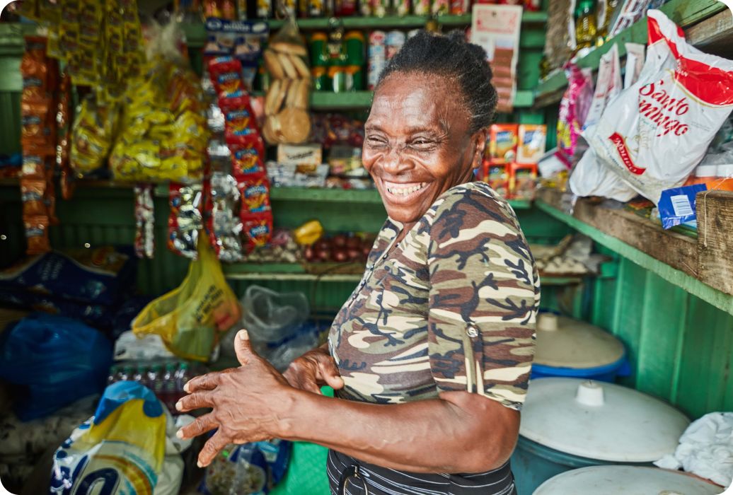 Eufemia, store owner, dominican republic