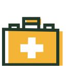 Medical care - icon depicting a first aid kit - Kiva