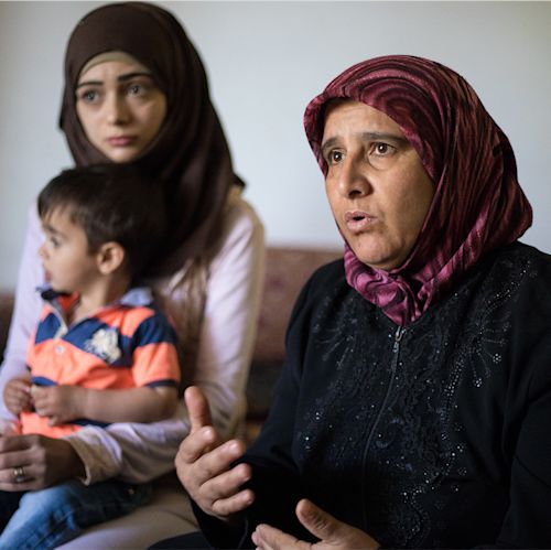 Walaa and Walida, textile business owners, SYRIAN refugees