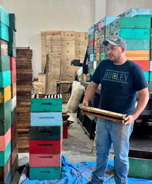 Daniel, a beekeeper located in Mexico, who used a Kiva loan to support scaling his operations