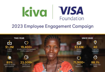 Visa and Kiva partner on most successful employee engagement campaign to date