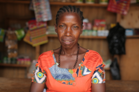 She escaped alone to Uganda. Now Leoniya runs a small business in her refugee community.