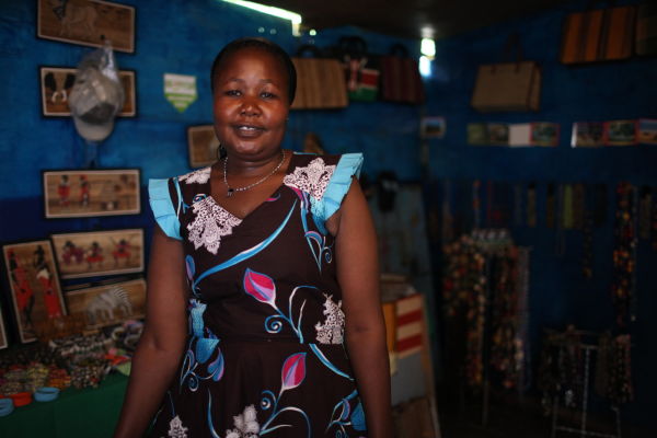 A loan helped add more curios and jewelry for Kiva borrower Pamela's shop.