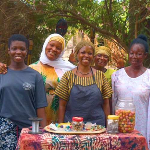 By expanding her business selling artisan masks and jewelry, Rita is creating jobs for young people in her Ghanaian community.