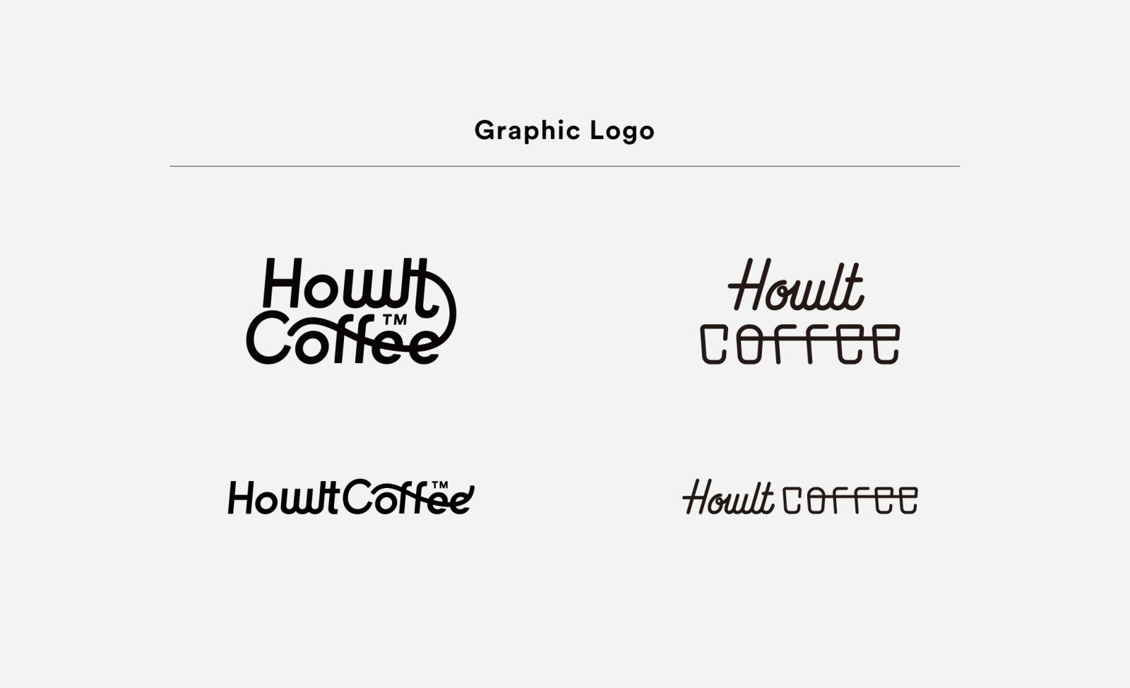 ホルトコーヒーのフラフィカルなロゴとタイプフェイス