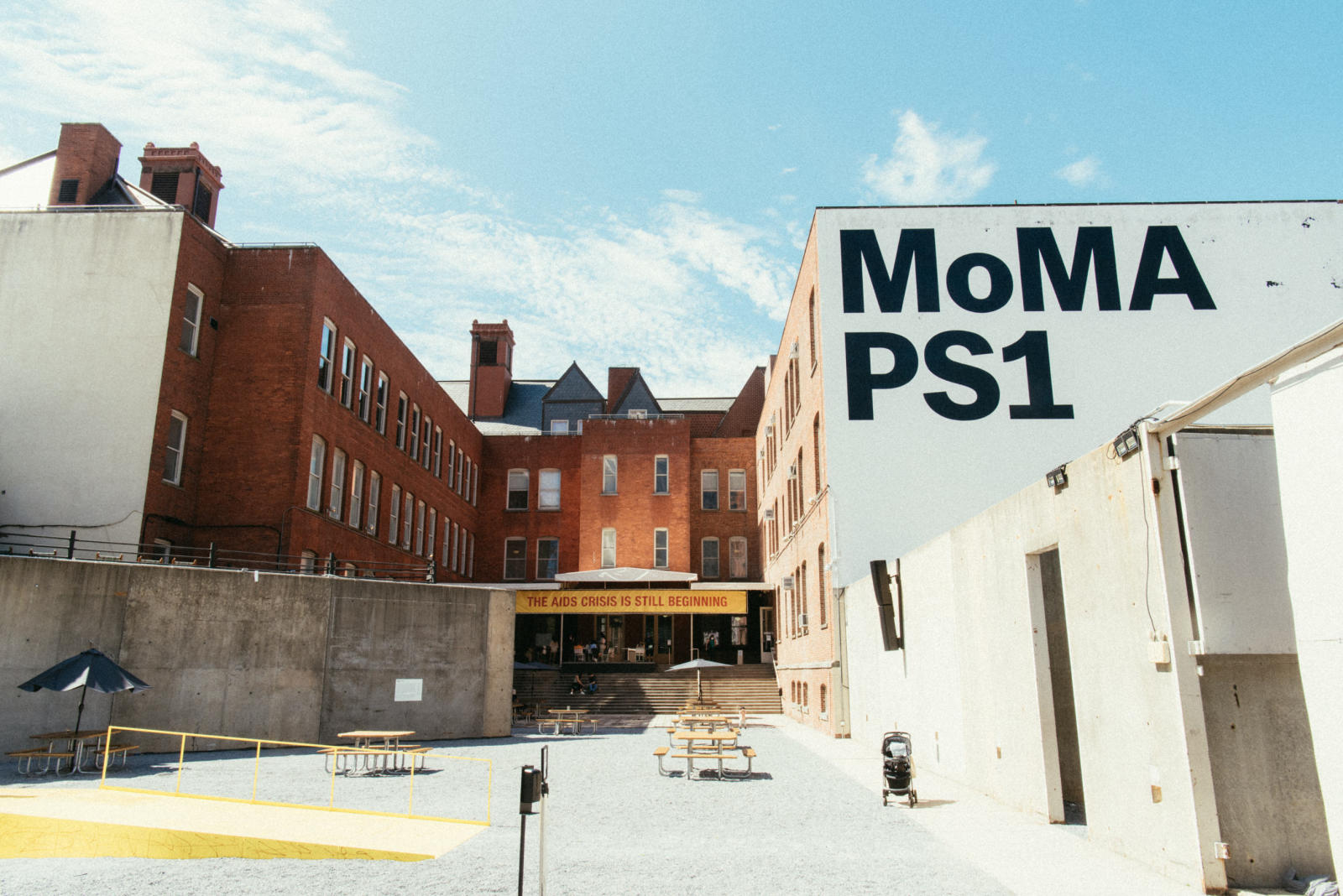 The plaza of MoMA PS1