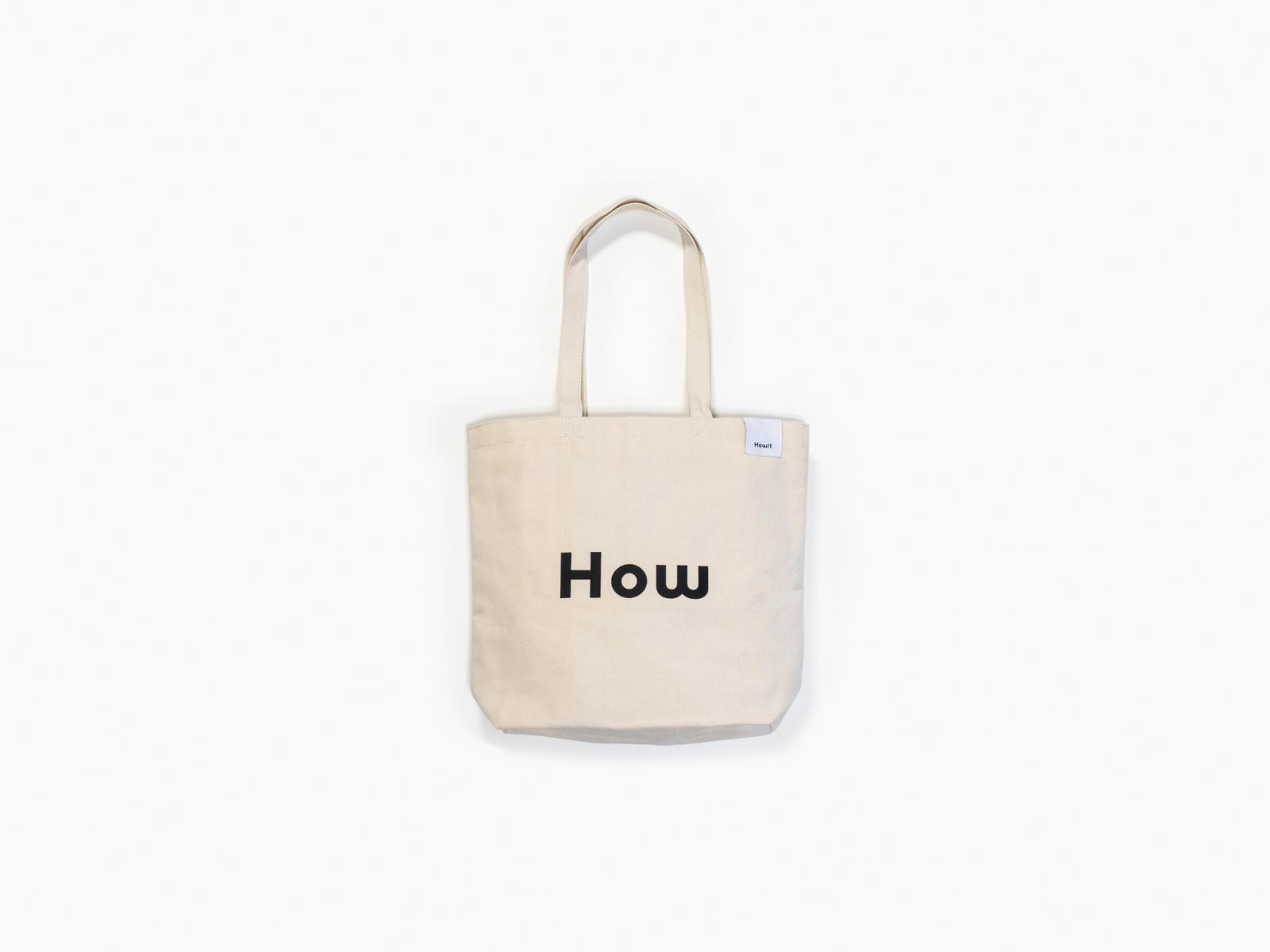 h tote white front