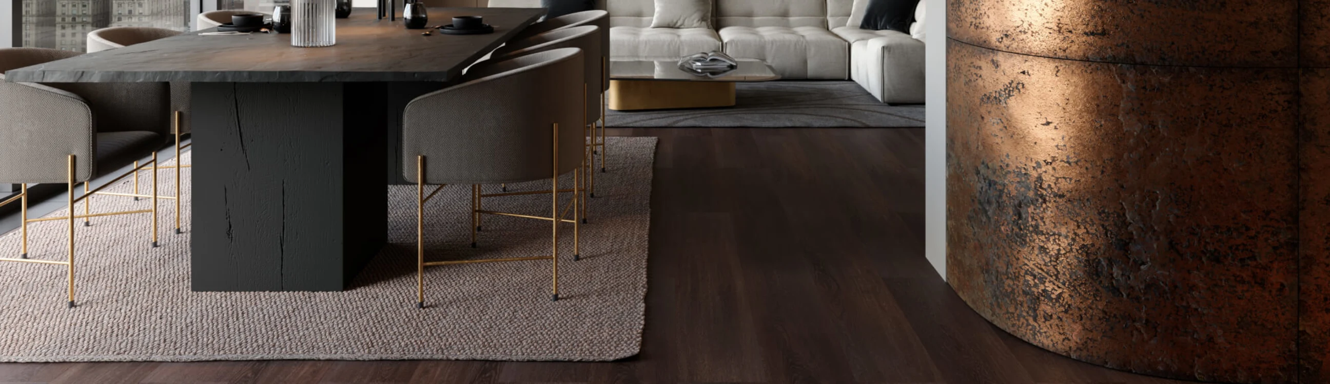 Rechte plank PVC vloer