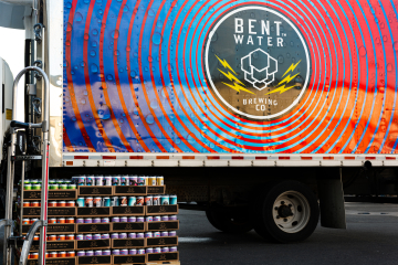 Bent Water Box Truck and Cans