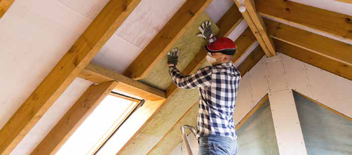 Etterisolering av skråtak - Rockwool