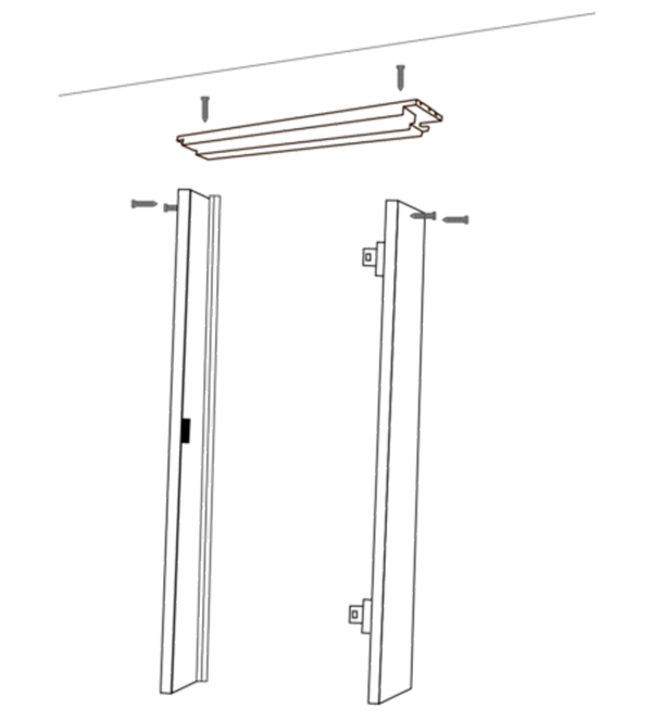 Sidevanger og toppstykke Harmonie