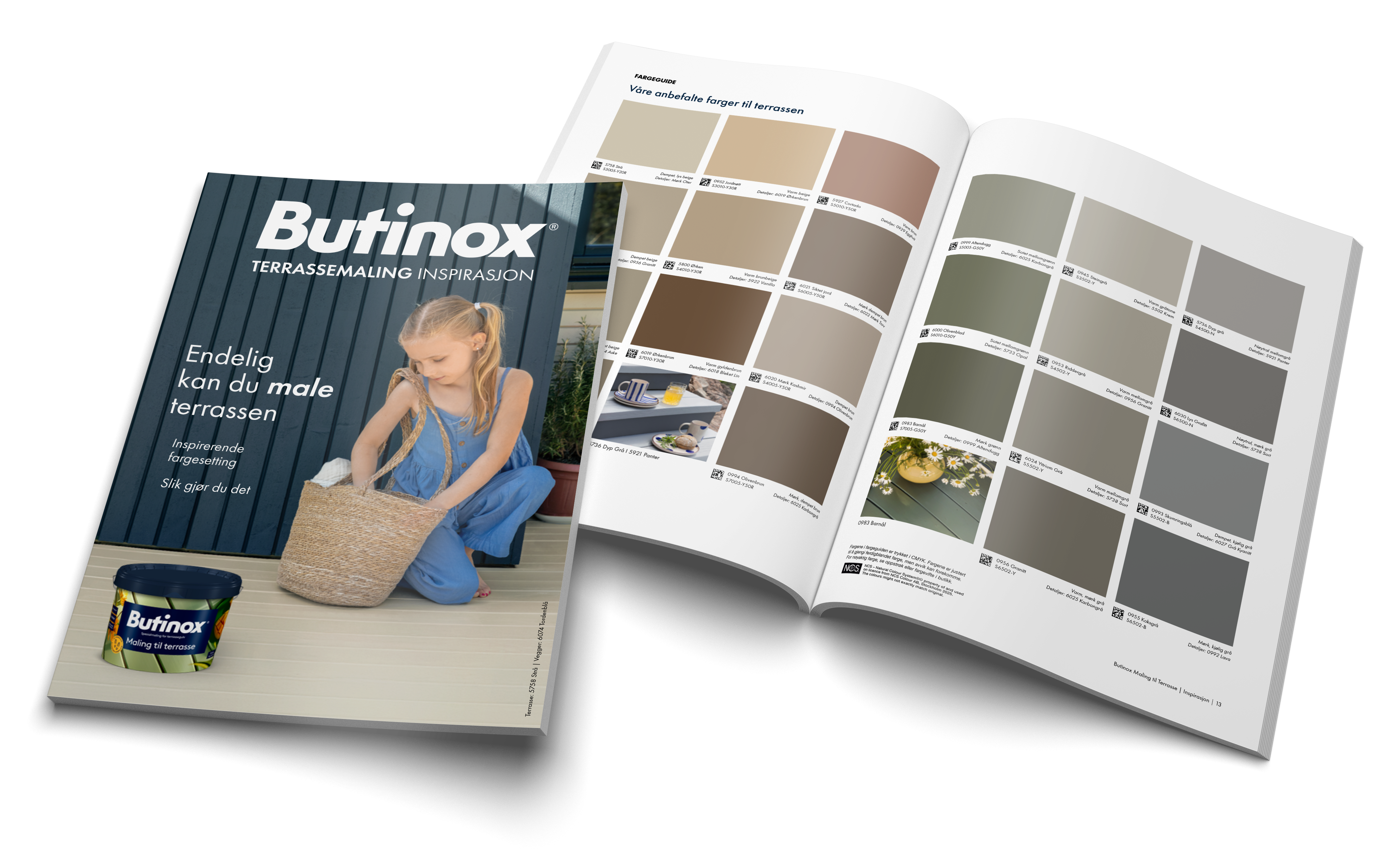 Butinox terrassemaling - Fargeguide 2026