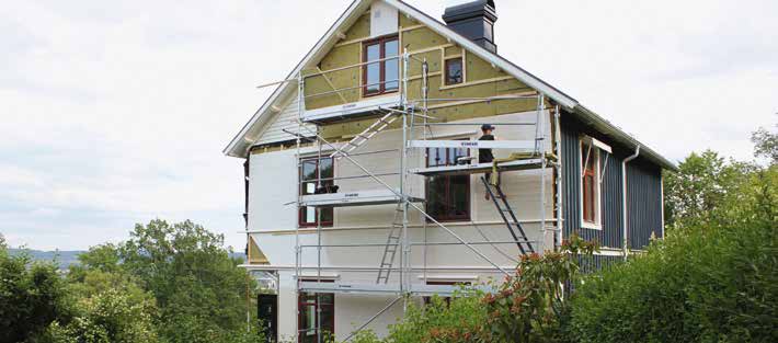 Etterisolering av yttervegg/fasade - Rockwool