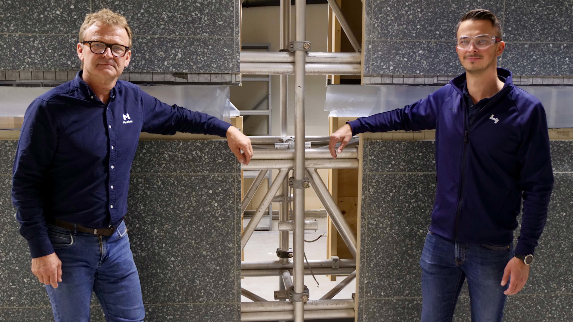 Arnstein Krekke (Moelven) og David Gusland (Isola)