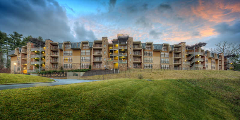 Sunset photo of The Residences at Biltmore, all-suite hotel